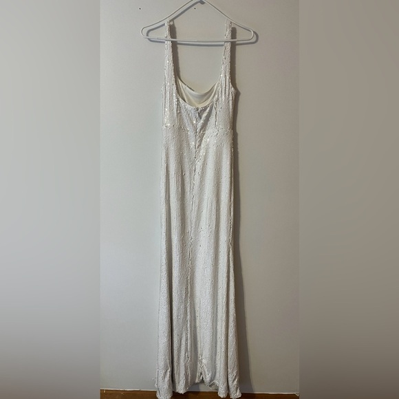 Lulus White Long Sequin Dress - Picture 4 of 11